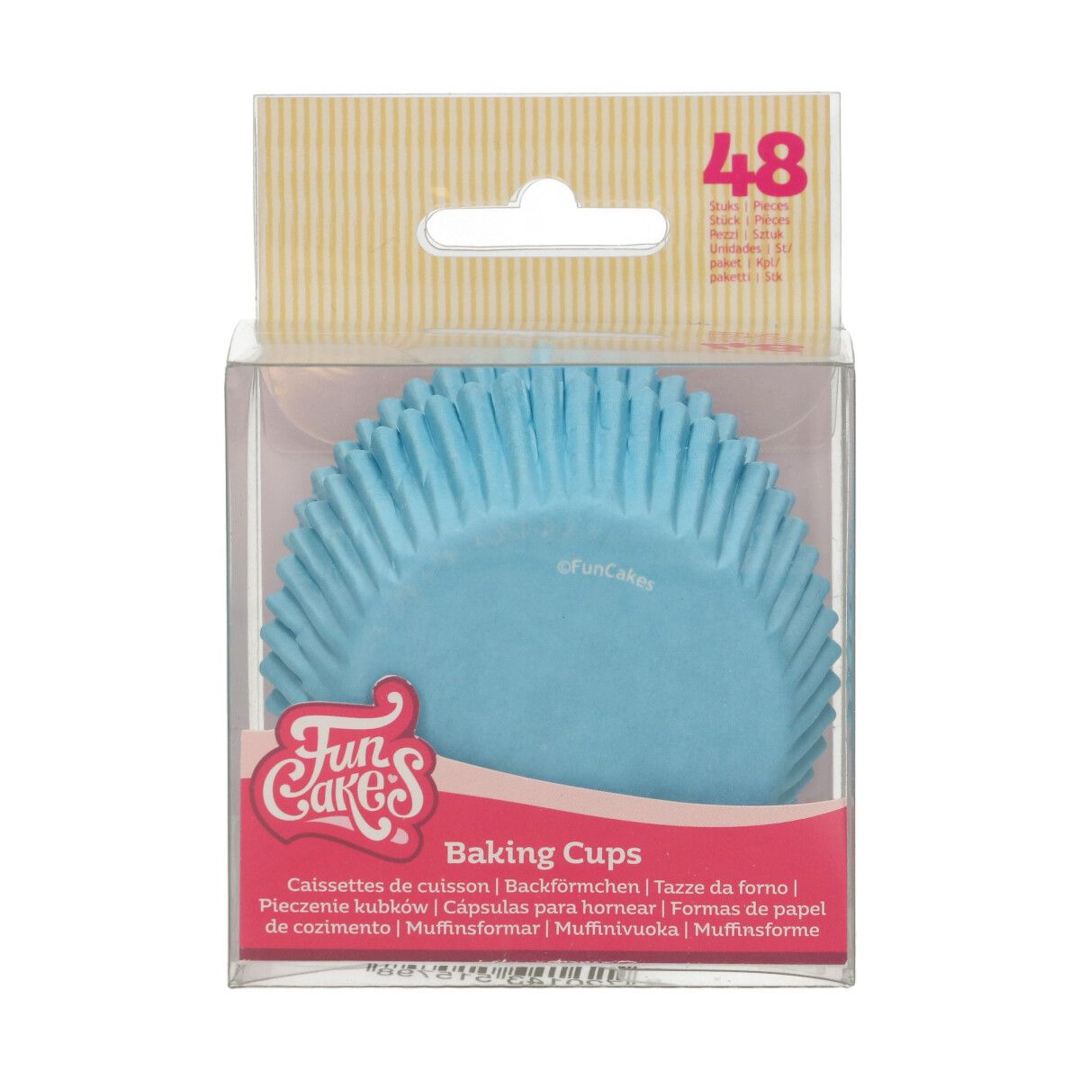 Cukrářské košíčky světle modré sada 48 ks FunCakes